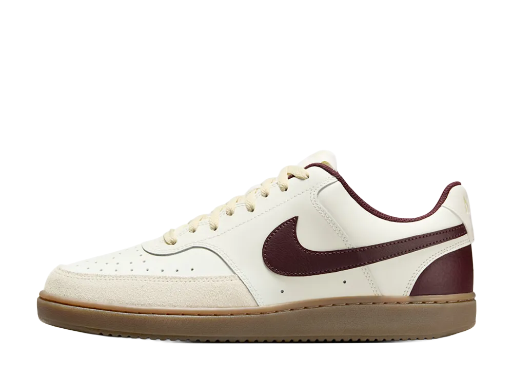 Nike Court Vision Low "Sail/Light Khaki/Gum Dark Brown/Burgundy Crush"