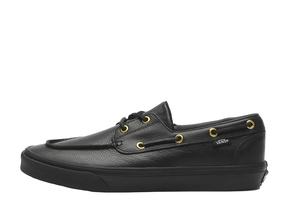 バンズ 2アイレット ボートシューズ "レザーブラック"