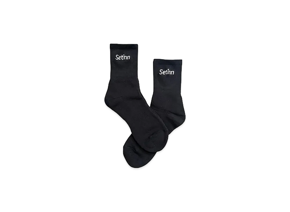 Setinn Court Socks 2P "Black"