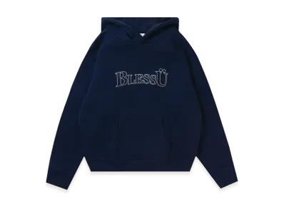 BLESS U BU OG Logo Hoodie "Navy"