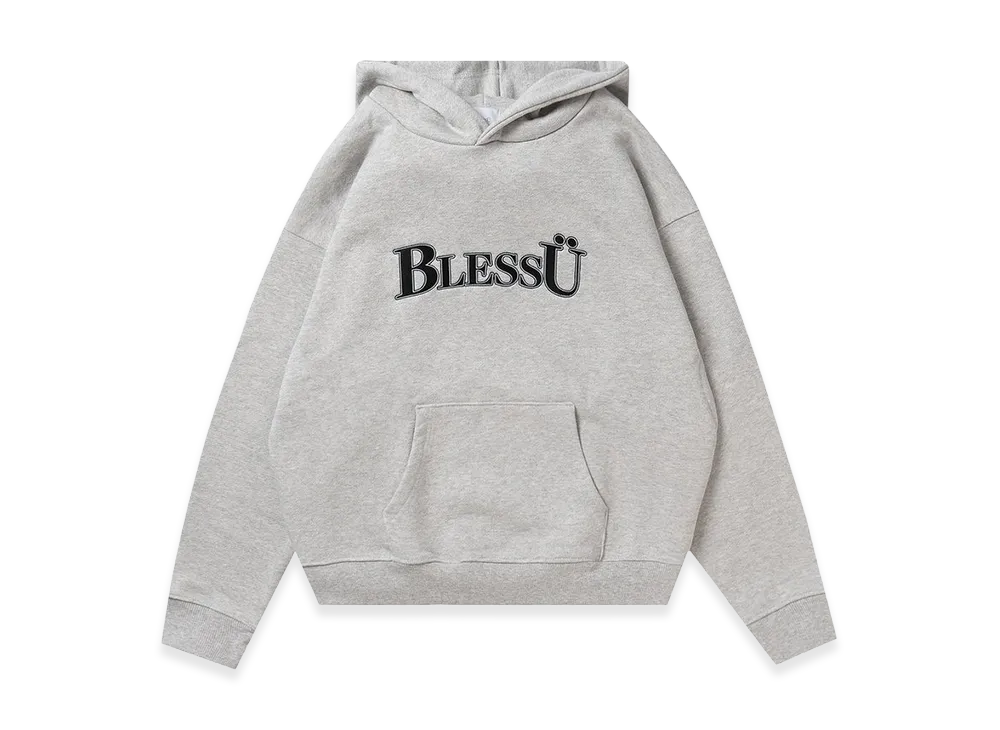 BLESS U BU OG Logo Hoodie "Heather Gray"