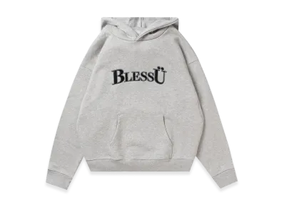 BLESS U BU OG Logo Hoodie "Heather Gray"