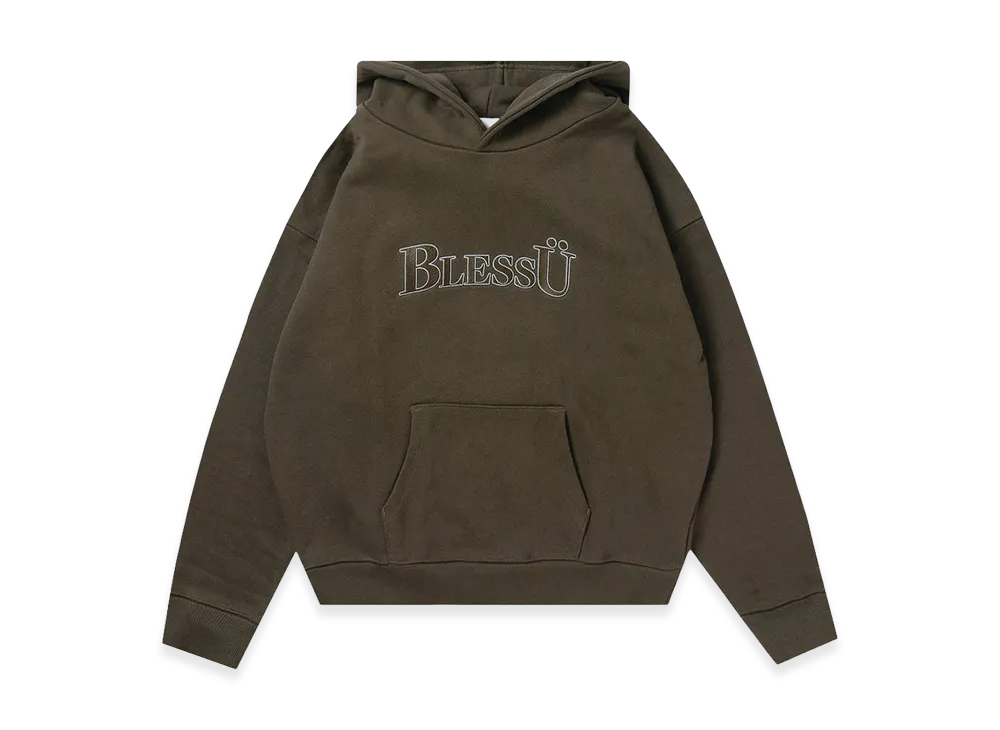 BLESS U BU OG Logo Hoodie "Khaki"