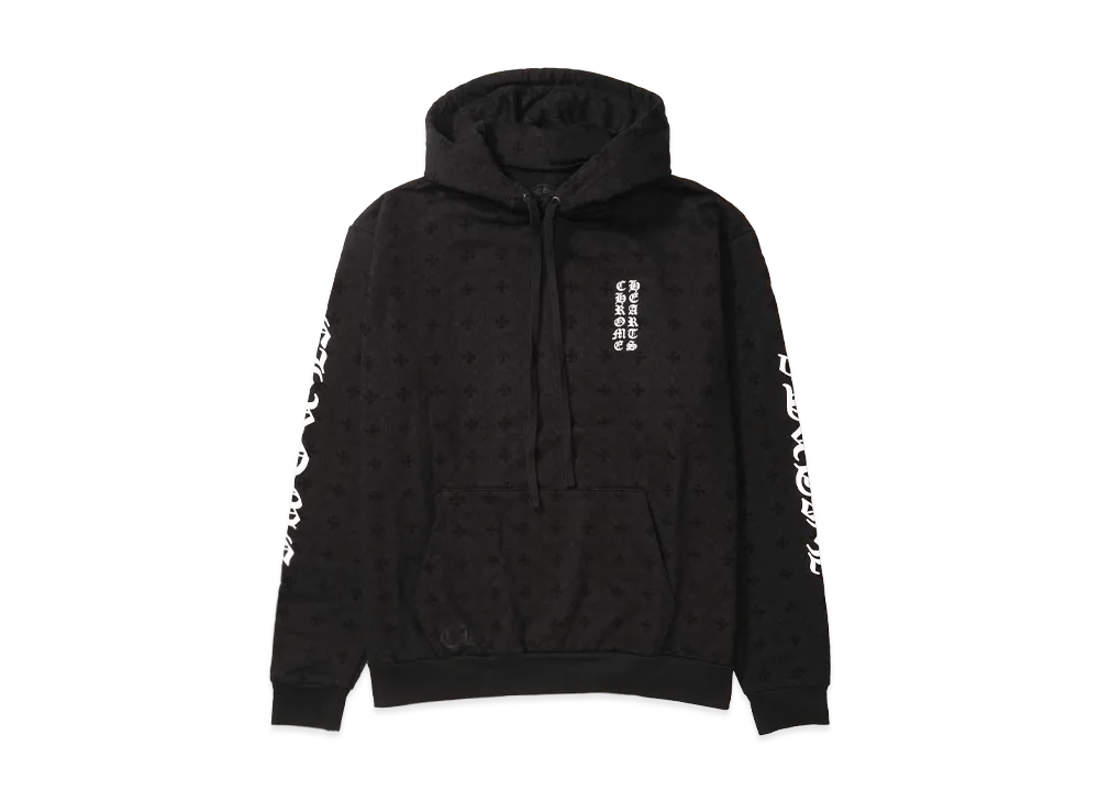 Chrome Hearts CH Plus All Over Print Horseshoe Hoodie "Black"