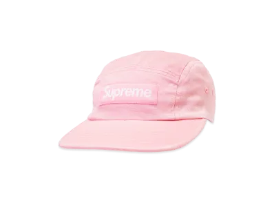 Supreme Washed Chino Twill Camp Cap (25FW) "Pink"