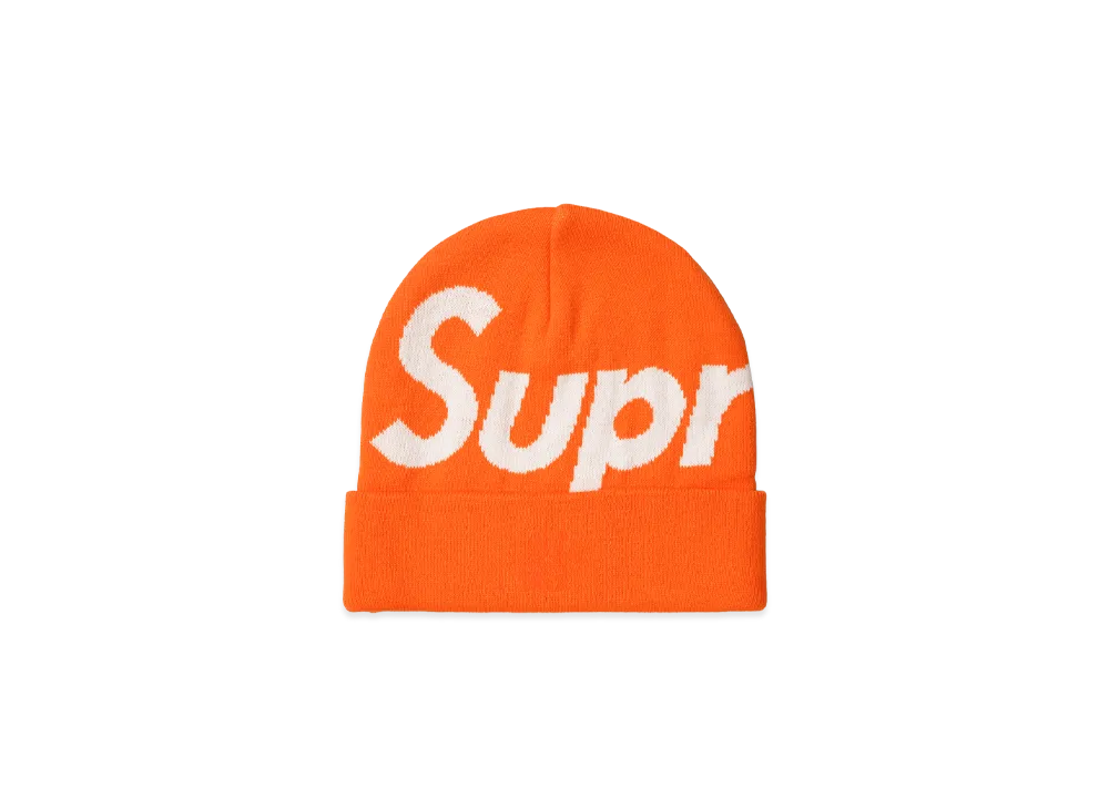 Supreme Big Logo Beanie "Orange"