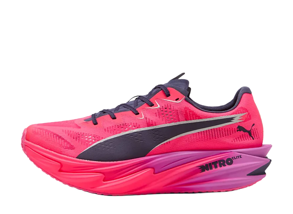ハイロックス × プーマ ディヴィエイト ニトロ エリート4 "ピュアピンク/エレクトリックオーキッド/ディーププラム"