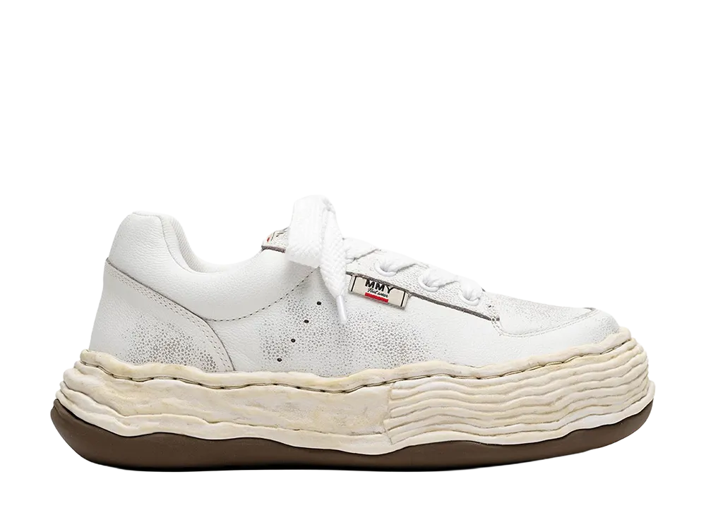 Maison MIHARA YASUHIRO OLIVER OG Sole Shrink Leather Low-top Sneaker "White"
