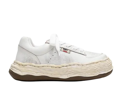 Maison MIHARA YASUHIRO OLIVER OG Sole Shrink Leather Low-top Sneaker "White"