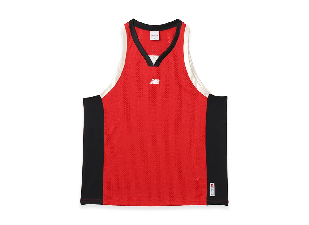 New Balance Basketball V-Neck Mesh Jersey "Red"