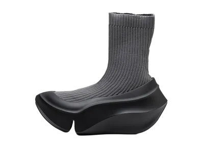 grounds Women's ORCA RIB SOCK "Gray Purple/Black Paint"