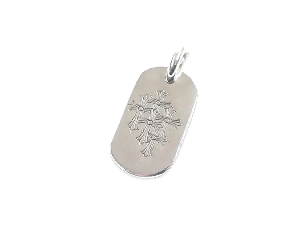 Chrome Hearts Cemetery Small Dog Tag "Silver"
