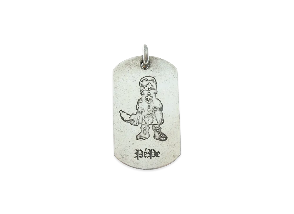 Chrome Hearts Joe Foti Dog Tag Fotipepe "Silver"