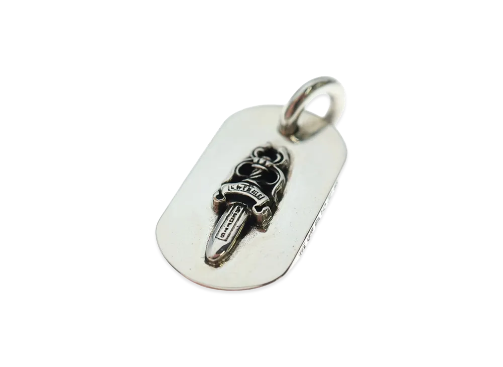 Chrome Hearts Dog Tag S Lazed Dagger "Silver"
