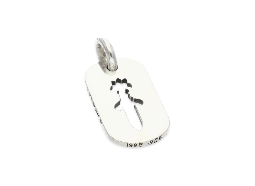 Chrome Hearts Dog Tag Small Cut Out Dogger "Silver"