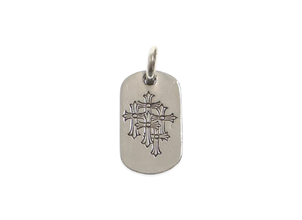 Chrome Hearts Dog Tag S Cemetary "Silver"