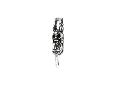 Chrome Hearts Dagger Heart Pendant "Silver"