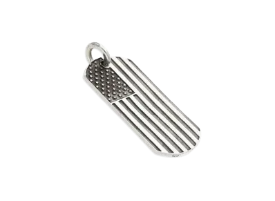 Chrome Hearts Dog Tag American Flag Freedom "Silver"