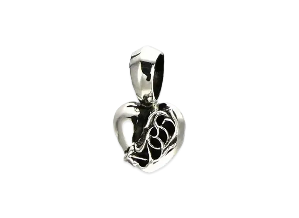 Chrome Hearts Heart Pendant / Plain Bail "Silver"