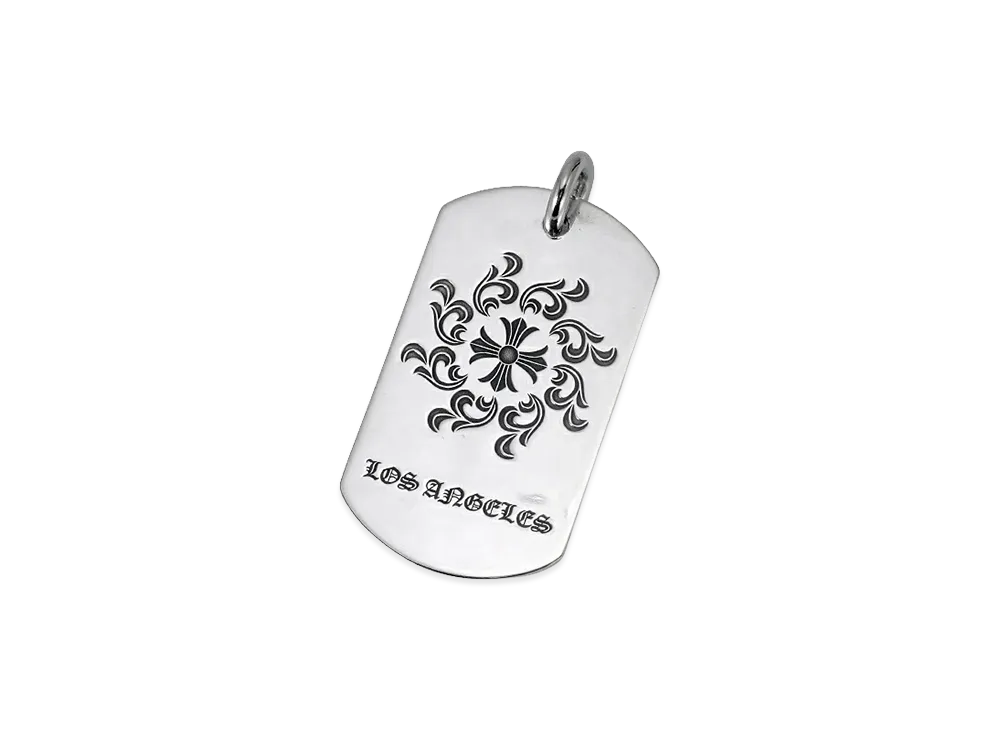 Chrome Hearts Dog Tag CH Shine LA Limited "Silver"