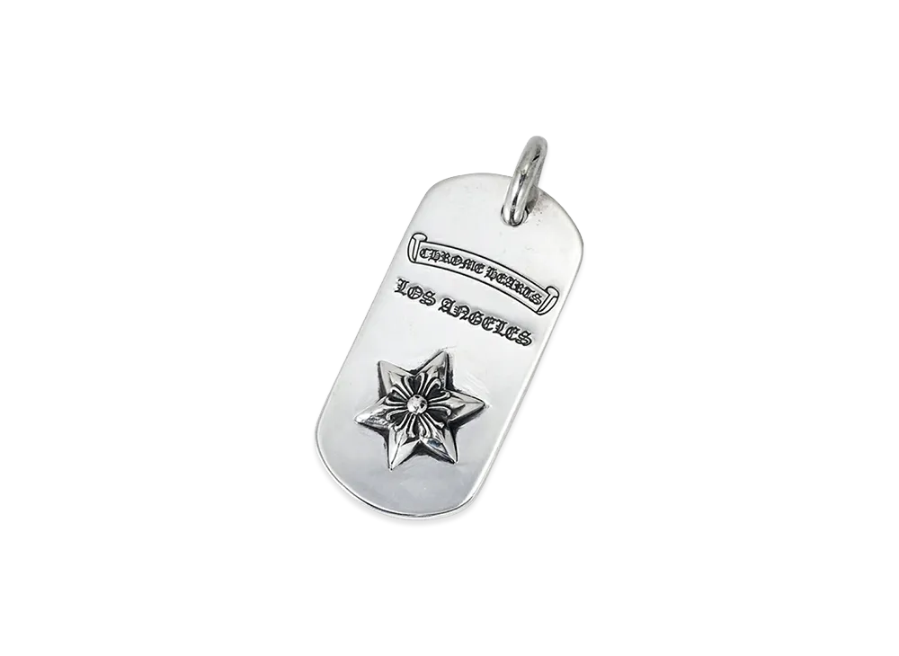 Chrome Hearts Dog Tag S New La Raysdor "Silver"