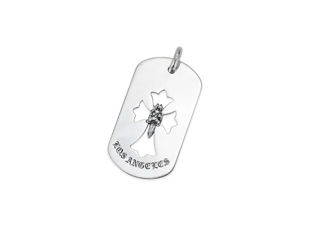 Chrome Hearts Cross Dagger LA Dog Tag "Silver"