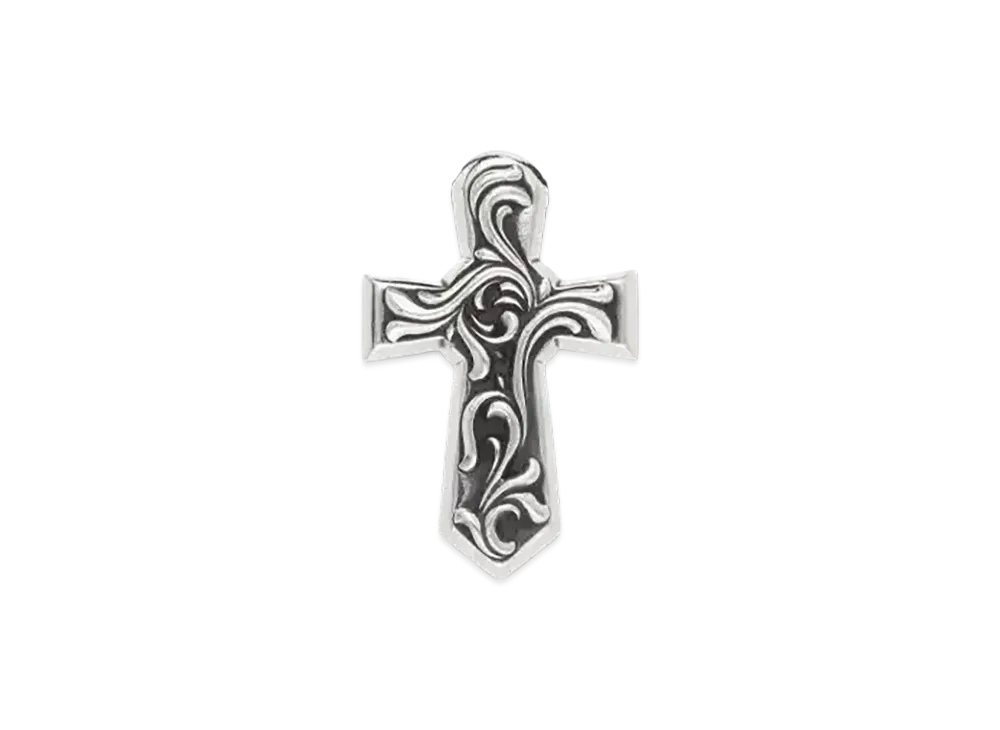 クロムハーツ バルカンクロス スモール ペンダント "シルバー"