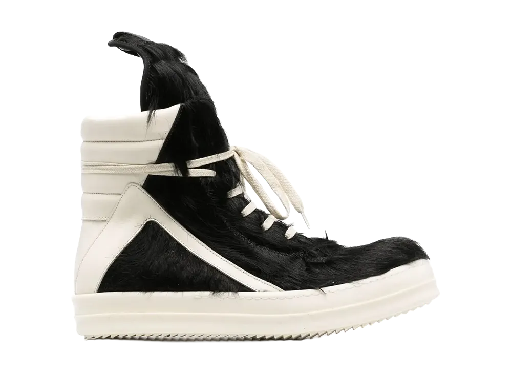 Rick Owens Lido Runway Geobasket High "Black/Milk"