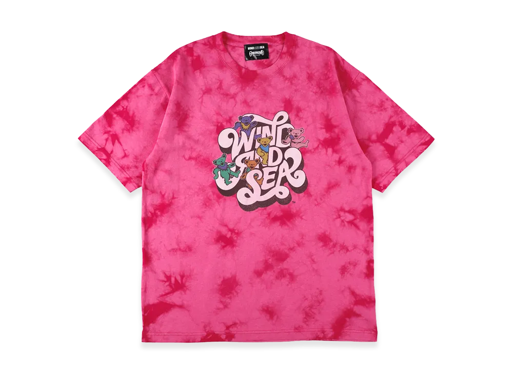 WIND AND SEA x Grateful Dead Tye Dye Tee "Pink"