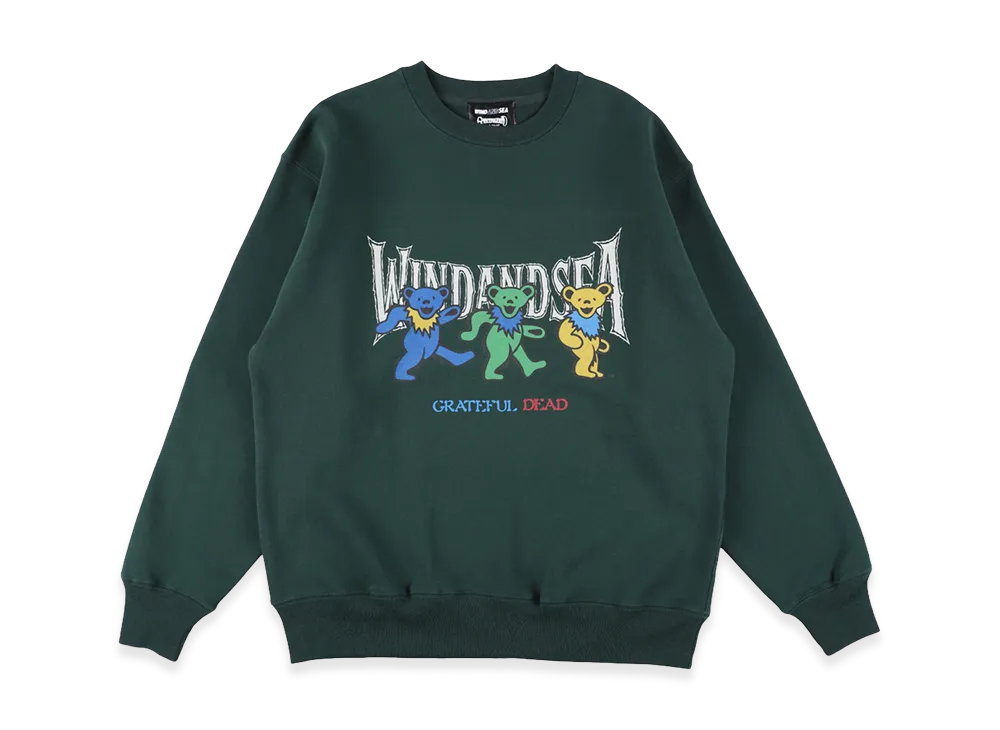 WIND AND SEA x Grateful Dead Crew Neck Sweat Shirt "Green"