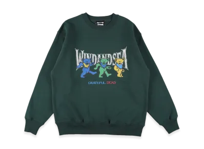 WIND AND SEA x Grateful Dead Crew Neck Sweat Shirt "Green"