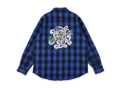 WIND AND SEA x Grateful Dead Flannel Shirt "Nvy"