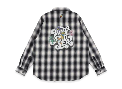 WIND AND SEA x Grateful Dead Flannel Shirt "Black"
