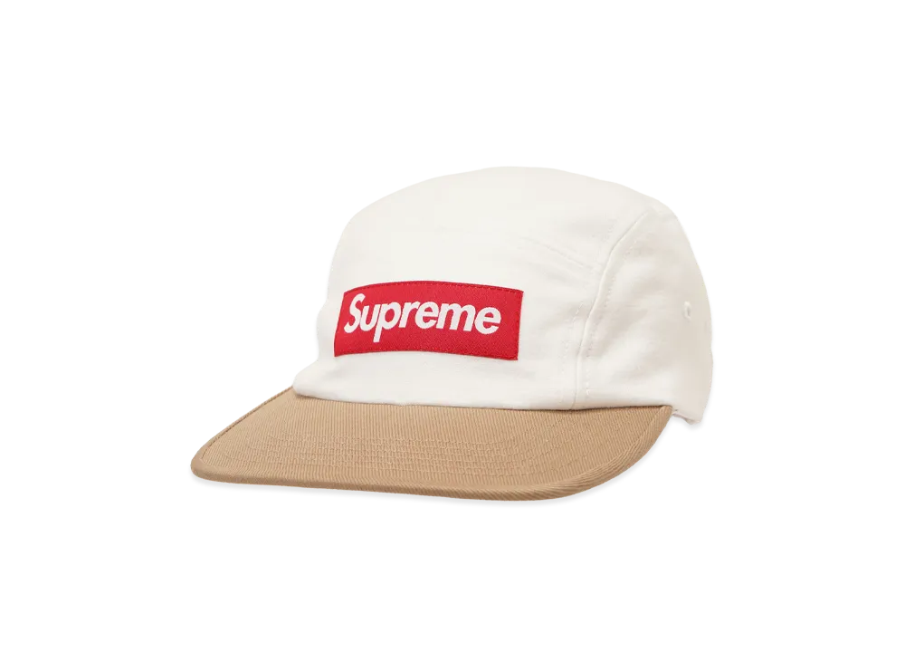 Supreme 2-Tone Camp Cap "White"