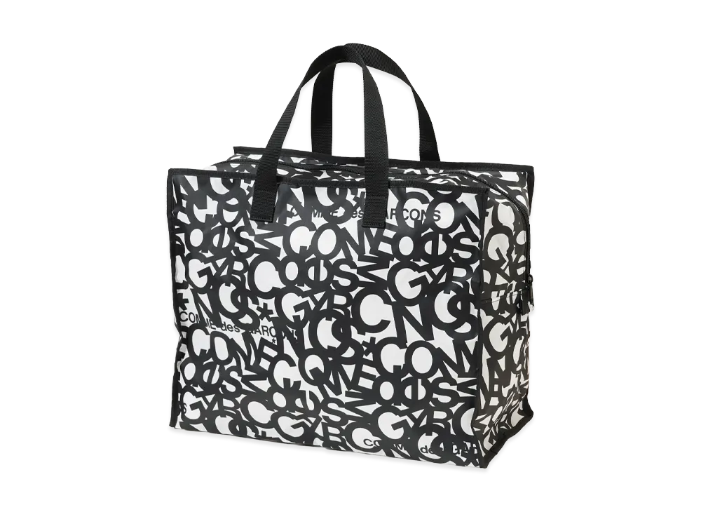 COMME des GARCONS 2025 Holiday Shopping Tote Bag "Black/White"