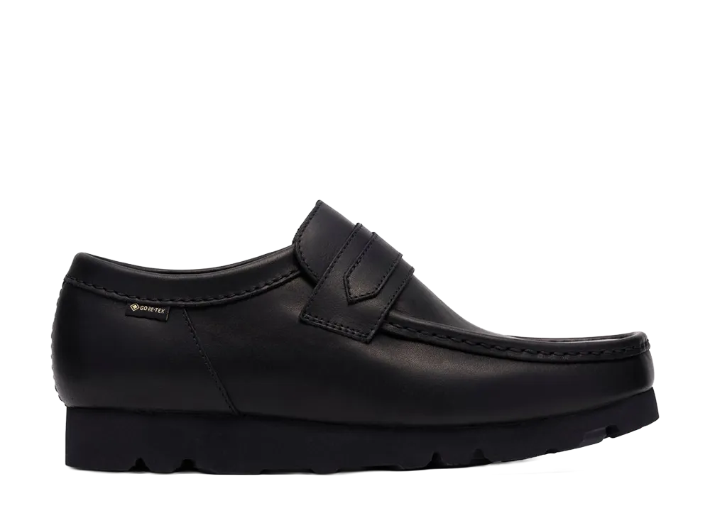 クラークス ワラローファーゴアテックス "ブラックレザー"