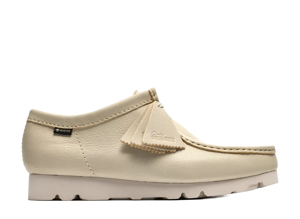 クラークス ワラビー ゴアテックス "ホワイトレザー"