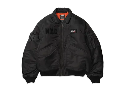 PALACE x Schott CWU 90's Fit Bomber Jacket "Black"