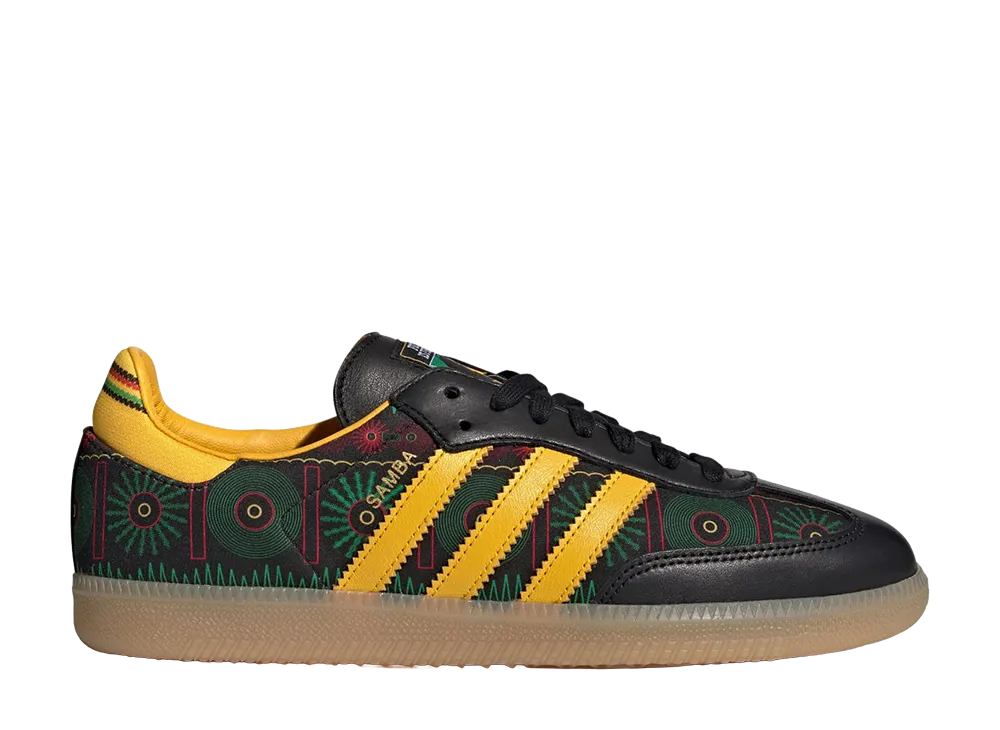 ボブマーリー × アディダス サンバ "グリーン/イエロー/ブラック"