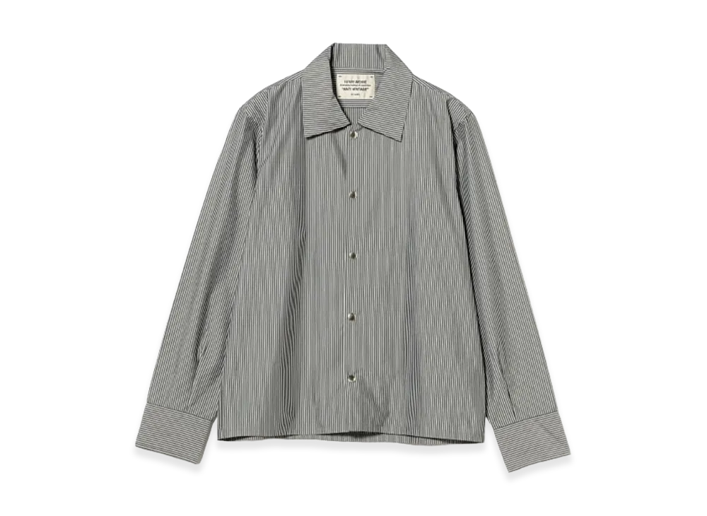 BEAMS FUTURE ARCHIVE Stripe Shirt "Black Stripe"