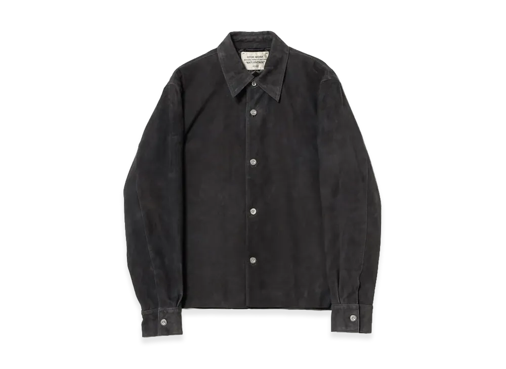 BEAMS FUTURE ARCHIVE Suede Shirts "Charcoal.G"
