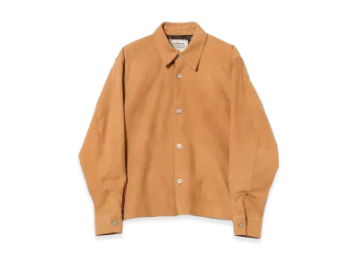 BEAMS FUTURE ARCHIVE Suede Shirts "Light Brown"