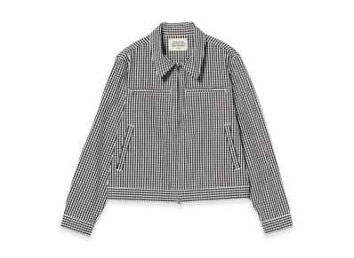 BEAMS FUTURE ARCHIVE Gingham Shirt Blouson "Black"
