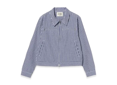 BEAMS FUTURE ARCHIVE Gingham Shirt Blouson "Navy"