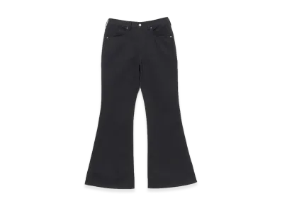 BEAMS FUTURE ARCHIVE Wide Chino Studs Flare Pants "Black"