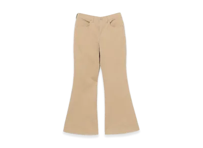 BEAMS FUTURE ARCHIVE Wide Chino Studs Flare Pants "Beige"