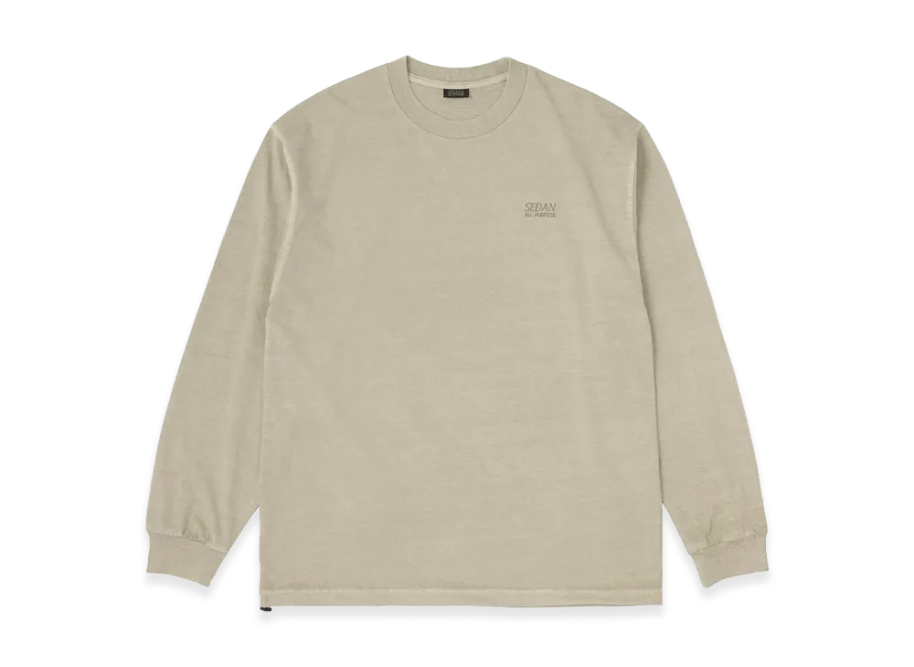 SEDAN ALL-PURPOSE Pigment Dyed L/S Tee "Marble Stone"