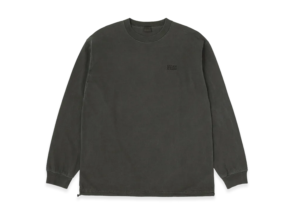 SEDAN ALL-PURPOSE Pigment Dyed L/S Tee "Coal"