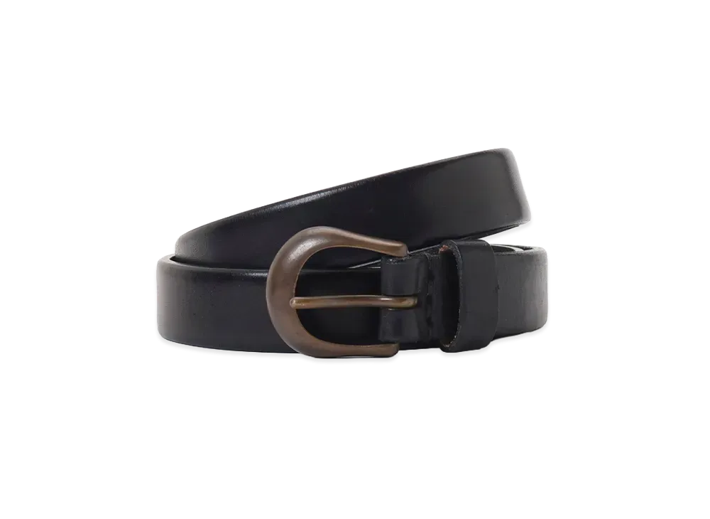 Y's for men x MASSES Heavy Oil Leather Belt "Black"