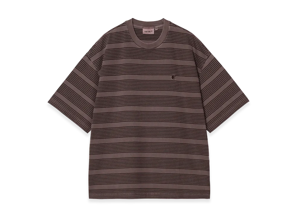 Carhartt WIP S/S Hanson T-Shirt Hanson Stripe "Palisander(Garment Dyed)"